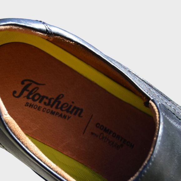 Florsheim Mens Black Leather Slip On Dress Loafers Shoe Size 9.5B - Picture 11 of 12